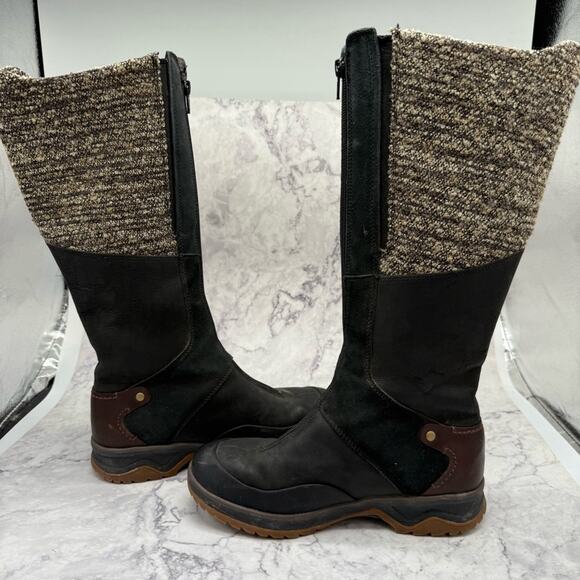 Merrell Black Winter Boots with Knitted Upper and Rubber Sole, Thermal. Size 7. - Picture 4 of 10